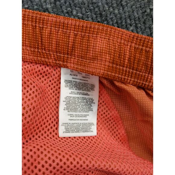 Columbia Sportswear Nylon Swim Trunks Size L 5L Brown & Pink - Picture 11 of 12